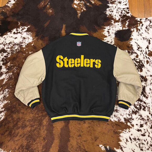 Nfl Men's Black and Navy Jacket - Picture 2 of 5